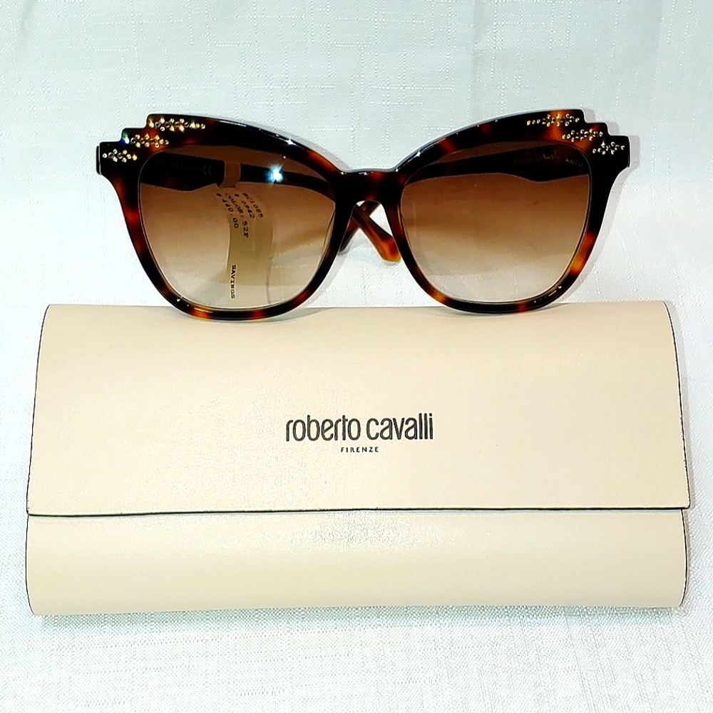 Roberto Cavalli 55MM Squared Cat Eye Sunglasses
